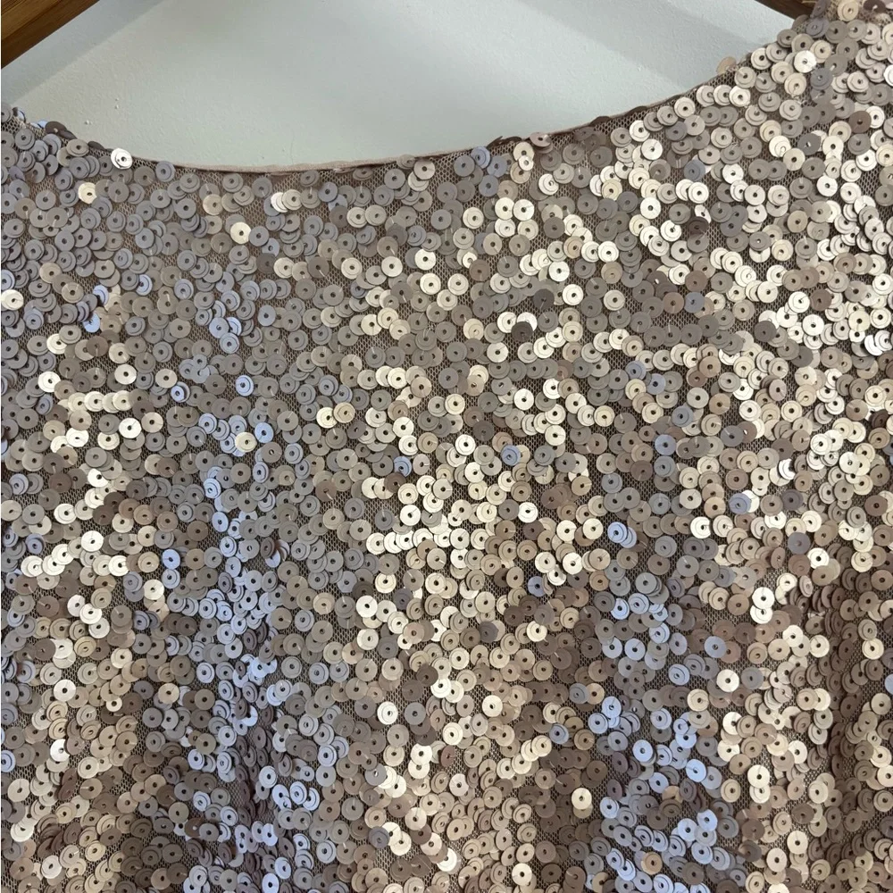 Socialite Rose Gold Sequin Blouse - Picture 7 of 7
